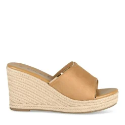 Mules Corde COGNAC Femme Motif Uni A Enfiler