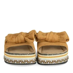 Mules Corde COGNAC Femme Motif Uni A Enfiler