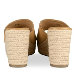 Mules Corde COGNAC Femme Motif Uni A Enfiler