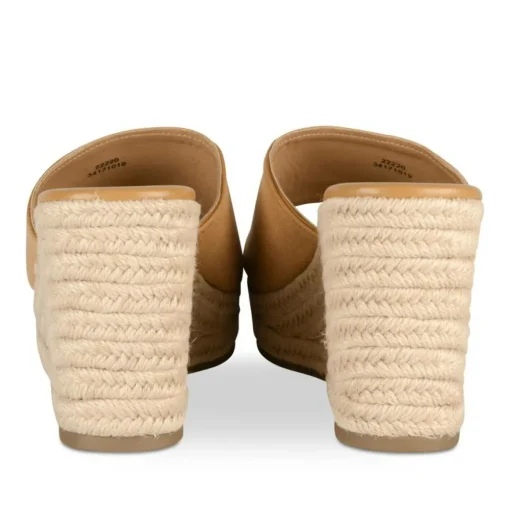 Mules Corde COGNAC Femme Motif Uni A Enfiler