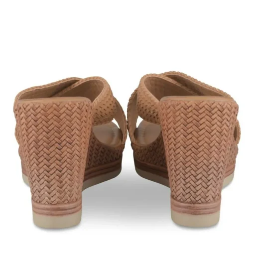 Mules Corde COGNAC Femme Motif Tressé A Enfiler