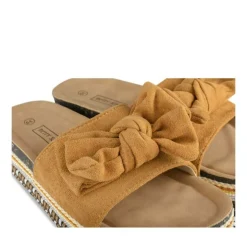 Mules Corde COGNAC Femme Motif Uni A Enfiler