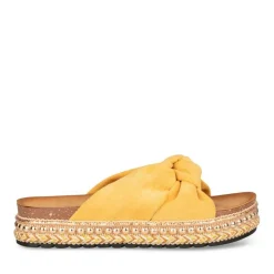 Mules Corde JAUNE Femme