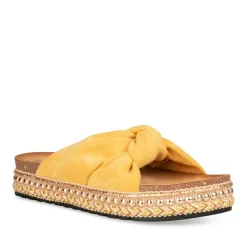Mules Corde JAUNE Femme