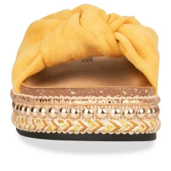 Mules Corde JAUNE Femme