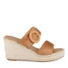 Mules Corde MARRON Femme Motif Uni A Enfiler