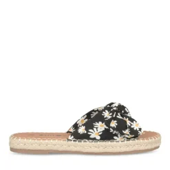 Mules Corde NOIR Femme A Enfiler
