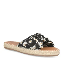 Mules Corde NOIR Femme A Enfiler