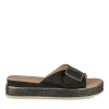 Mules Corde NOIR Femme Motif Uni A Enfiler