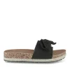 Mules Corde NOIR Femme Motif Uni A Enfiler