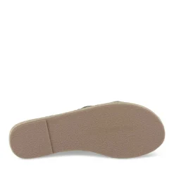 Mules Corde NOIR Femme Motif Fleuri A Enfiler