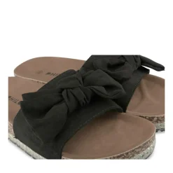 Mules Corde NOIR Femme Motif Uni A Enfiler