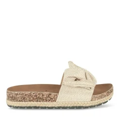 Mules Corde OR Femme Motif Paillettes A Enfiler