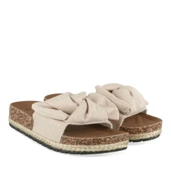 Mules Corde OR Femme Motif Paillettes A Enfiler