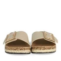 Mules Corde OR Femme Motif Uni A Enfiler
