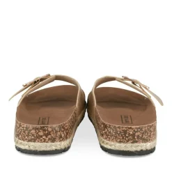 Mules Corde OR Femme Motif Paillettes A Enfiler