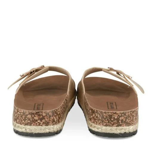 Mules Corde OR Femme Motif Paillettes A Enfiler