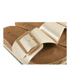 Mules Corde OR Femme Motif Uni A Enfiler