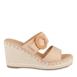 Mules Corde ROSE Femme Motif Uni A Enfiler
