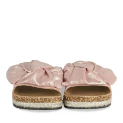 Mules Corde ROSE Femme Motif Uni A Enfiler