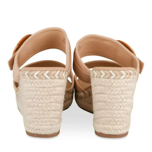 Mules Corde ROSE Femme Motif Uni A Enfiler