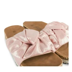 Mules Corde ROSE Femme Motif Uni A Enfiler