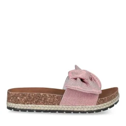 Mules Corde ROUGE Femme