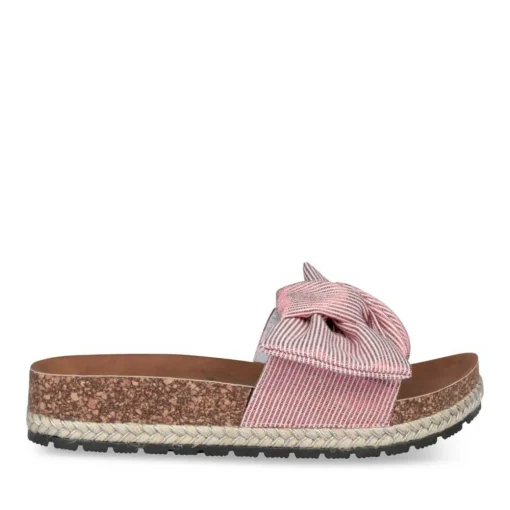 Mules Corde ROUGE Femme