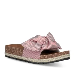 Mules Corde ROUGE Femme