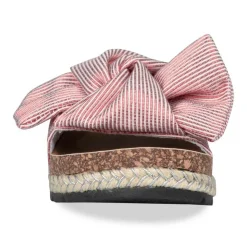 Mules Corde ROUGE Femme