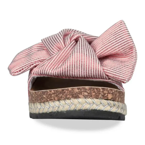 Mules Corde ROUGE Femme