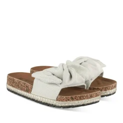 Mules Corde VERT Femme Motif Paillettes A Enfiler