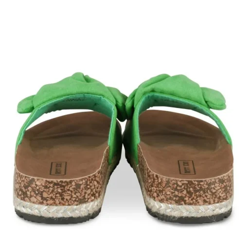 Mules Corde VERT Femme Motif Uni A Enfiler