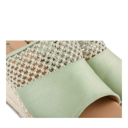 Mules Corde VERT Femme Motif Uni A Enfiler