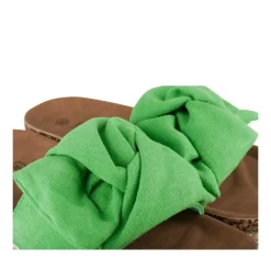 Mules Corde VERT Femme Motif Uni A Enfiler