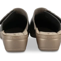 Mules GRIS Femme Motif Uni A Enfiler