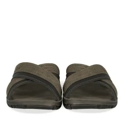 Mules GRIS Homme Motif Uni A Enfiler