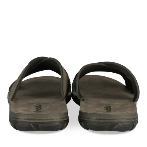 Mules GRIS Homme Motif Uni A Enfiler