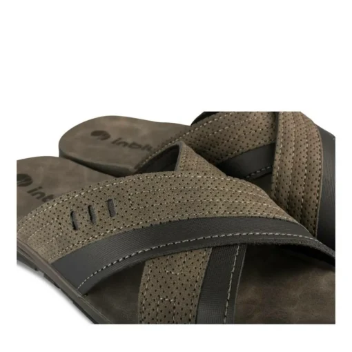 Mules GRIS Homme Motif Uni A Enfiler