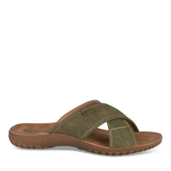 Mules KAKI Homme Motif Uni A Enfiler
