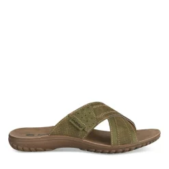 Mules KAKI Homme Motif Uni A Enfiler