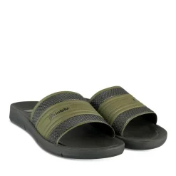 Mules KAKI Homme Motif Uni A Enfiler