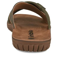 Mules KAKI Homme Motif Uni A Enfiler