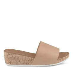 Mules Liège BEIGE Femme Motif Uni A Enfiler