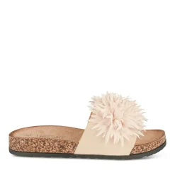 Mules Liège BEIGE Femme Motif Uni A Enfiler