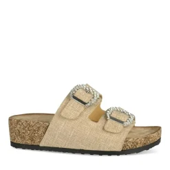 Mules Liège BEIGE Femme Motif Perle A Enfiler