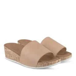 Mules Liège BEIGE Femme Motif Uni A Enfiler