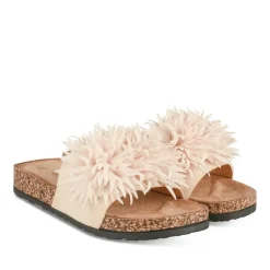 Mules Liège BEIGE Femme Motif Uni A Enfiler