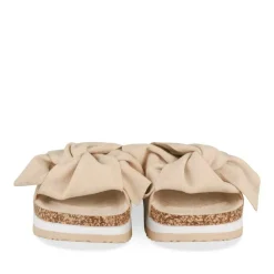Mules Liège BEIGE Femme Motif Uni A Enfiler