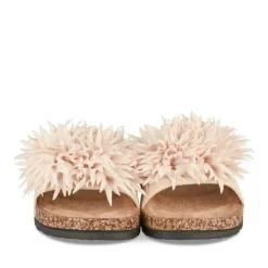 Mules Liège BEIGE Femme Motif Uni A Enfiler